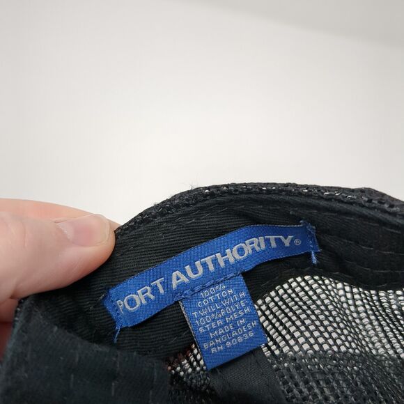 2018 WWB Snapback Trucker Hat Black OS Adjustable Mesh Back Port Authority - Picture 8 of 8